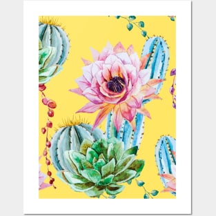 Cactus texture Posters and Art